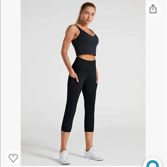 Dragon Fit High Waist Yoga Leggings with 3 Pockets,Tummy Control Workout Running - Picture 10 of 11